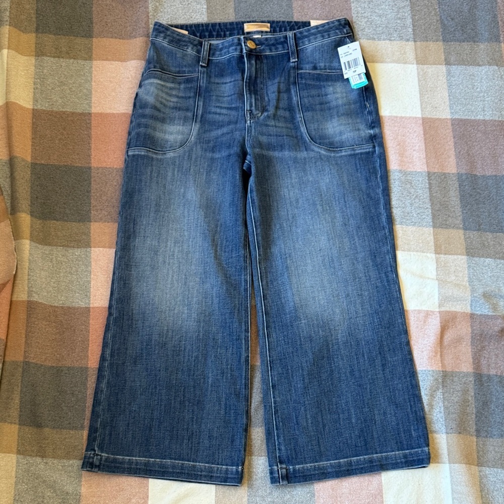 Kut from the Kloth Meg Blue Wide Leg Jeans